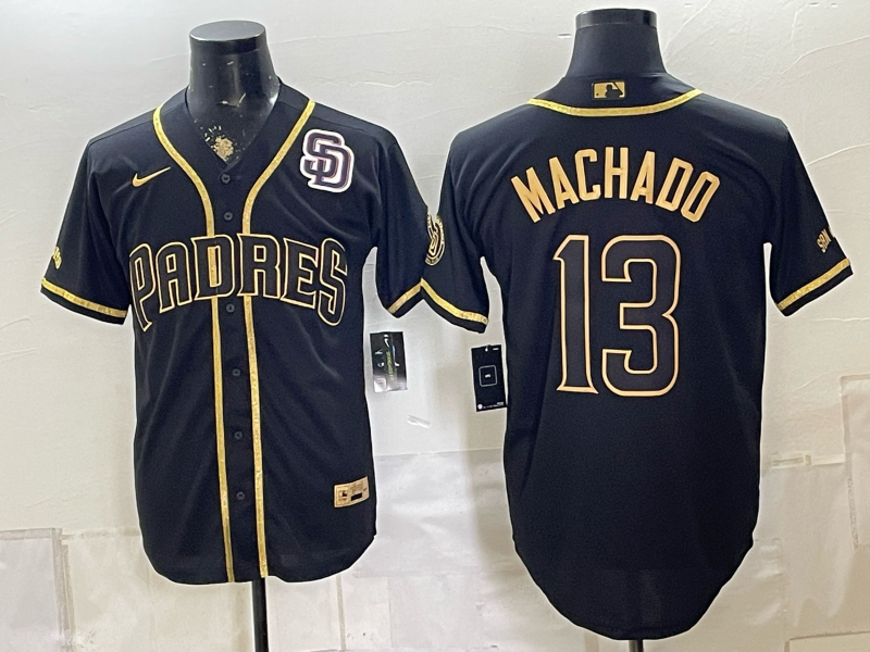 Men San Diego Padres #13 Machado Nike black MLB Jersey 0826004